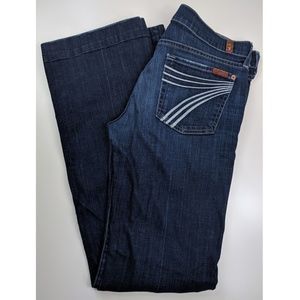 Women's 7 for all mankind DOJO dark blue jeans 30